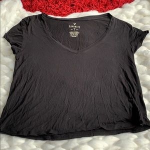 😁 AMERICAN EAGLE Xs Black VNeck Tshirt
